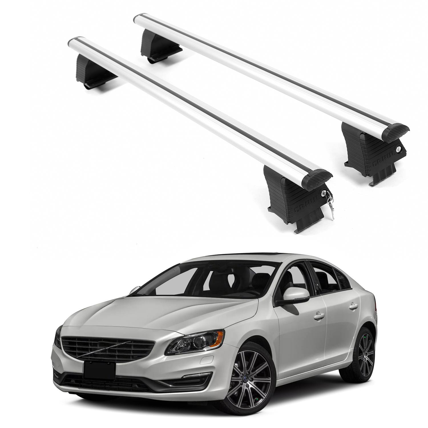 ERKUL Roof Rack Crossbars For VOLVO S60 2010-2018