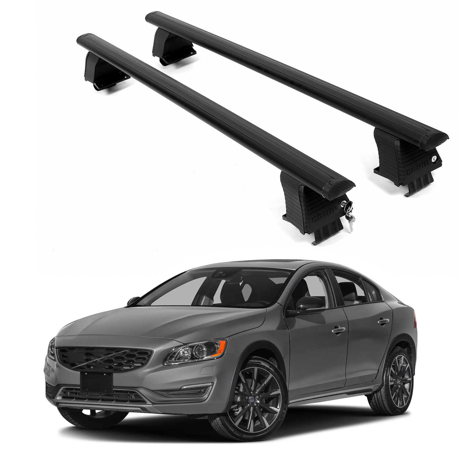 ERKUL Roof Rack Crossbars For VOLVO S60 CROSS COUNTRY 2016-2018