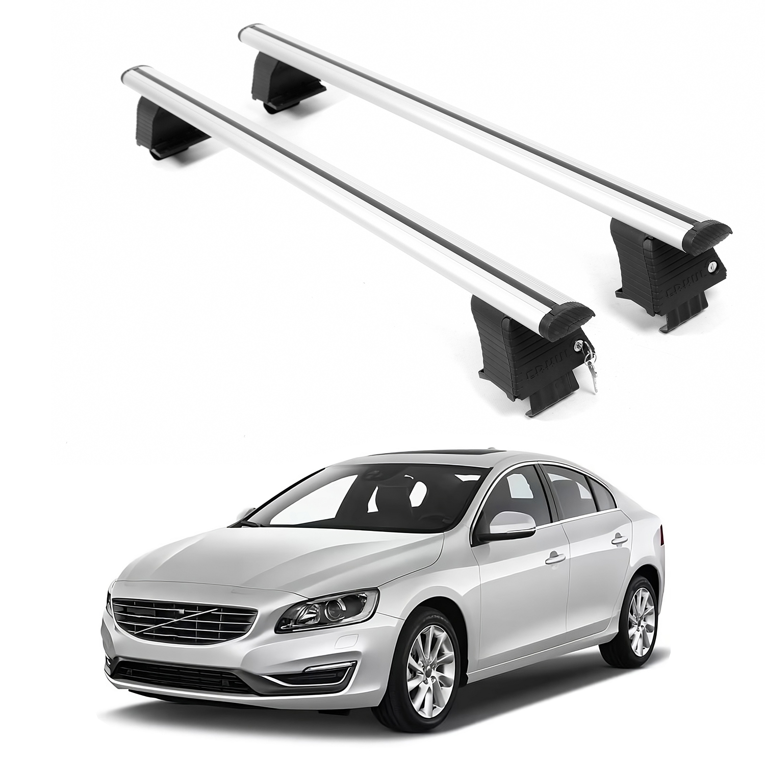 ERKUL Roof Rack Crossbars For VOLVO V60 2015-2018