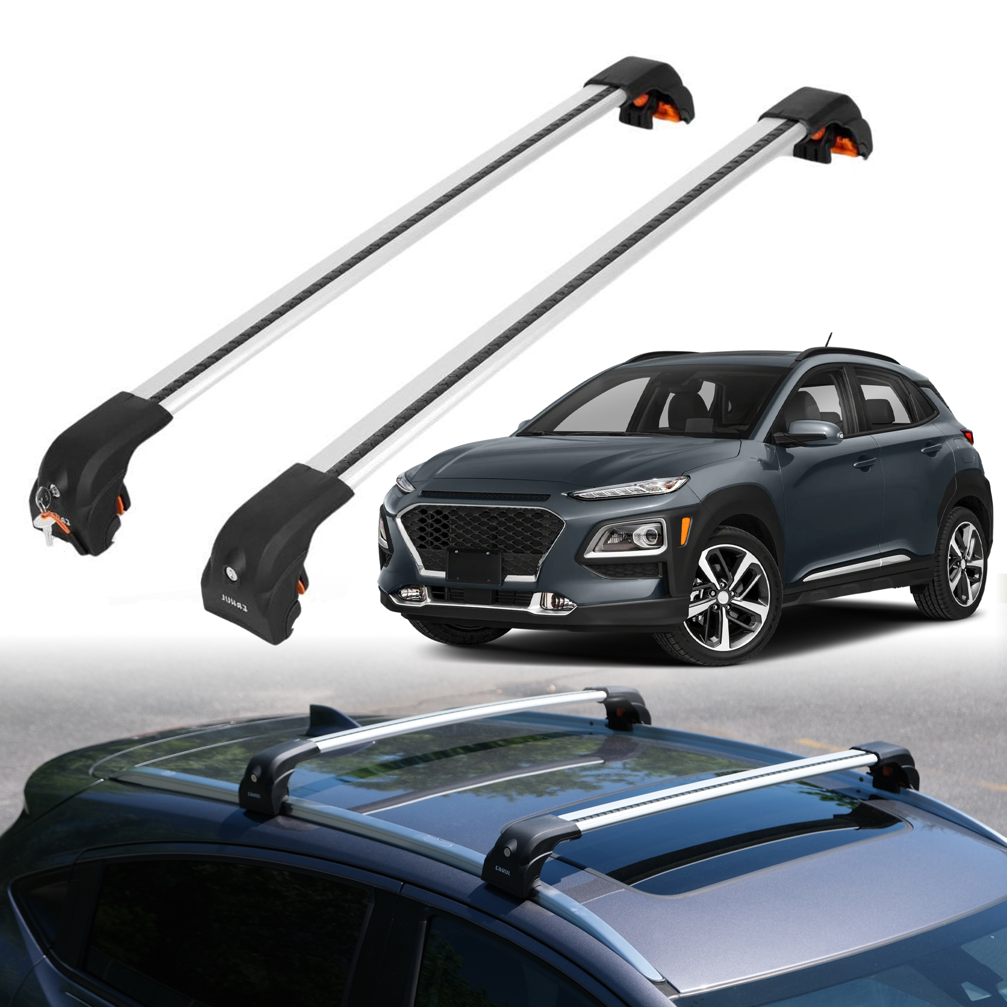 ERKUL Roof Rack Crossbars For HYUNDAI KONA 2018-2022