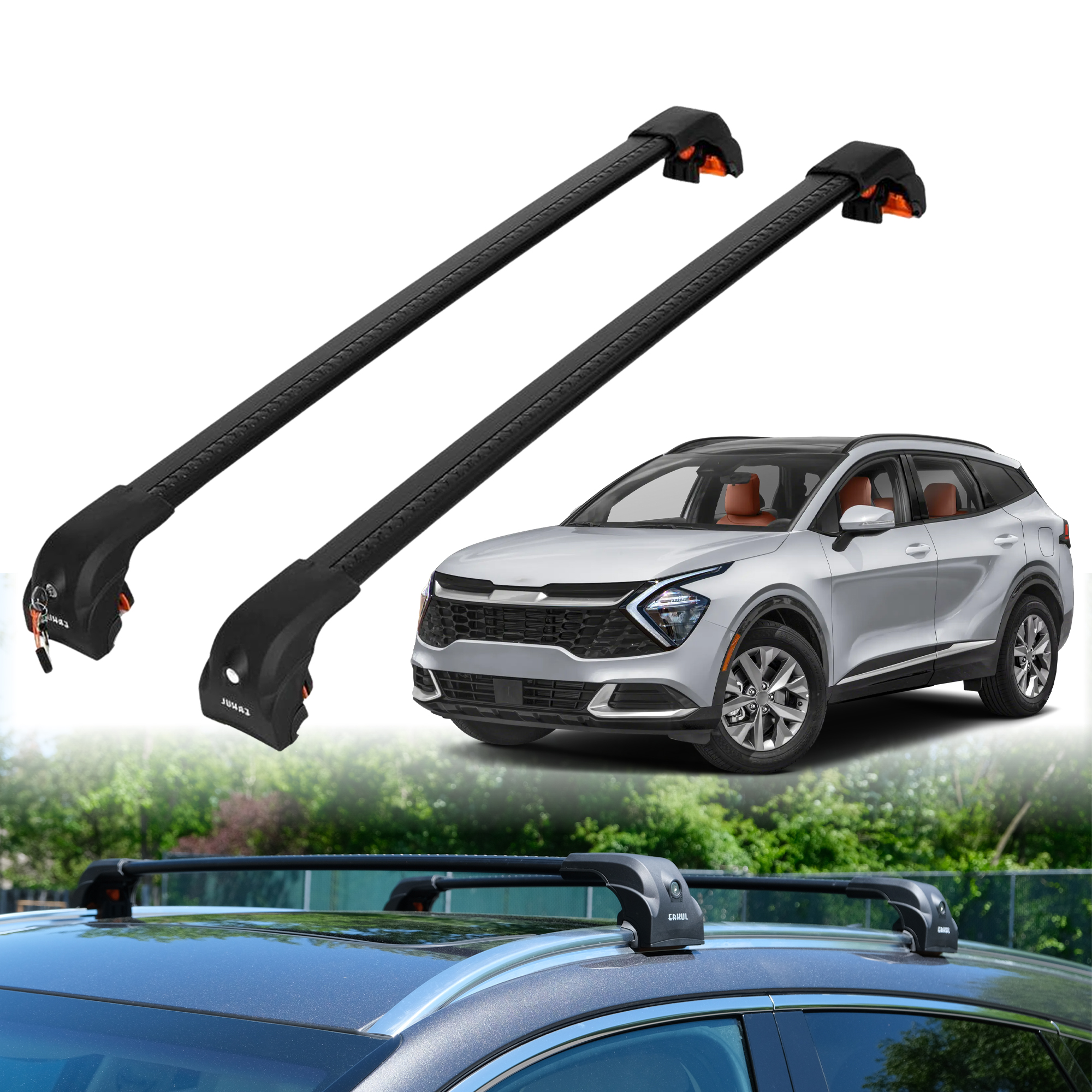 ERKUL Roof Rack Cross Bars for Kia Sportage 2023-2026