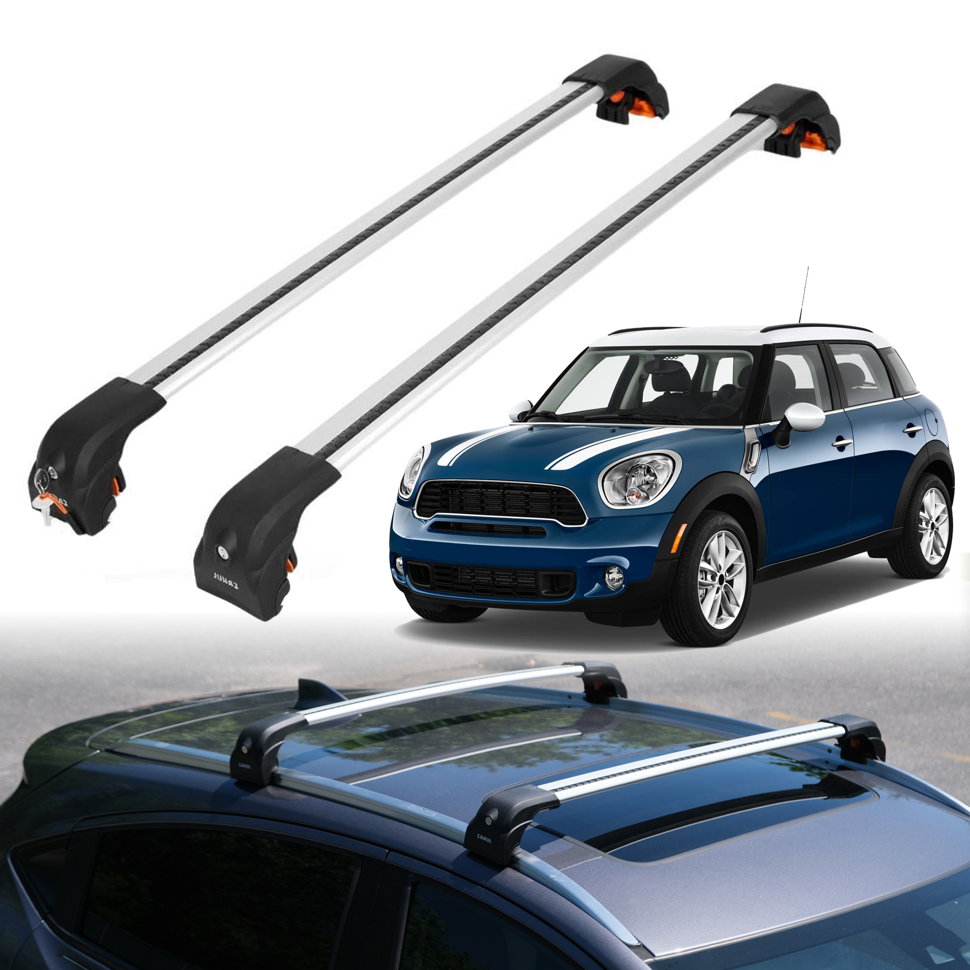 ERKUL Roof Rack Crossbars For MINI COOPER COUNTRYMAN 2017-2024