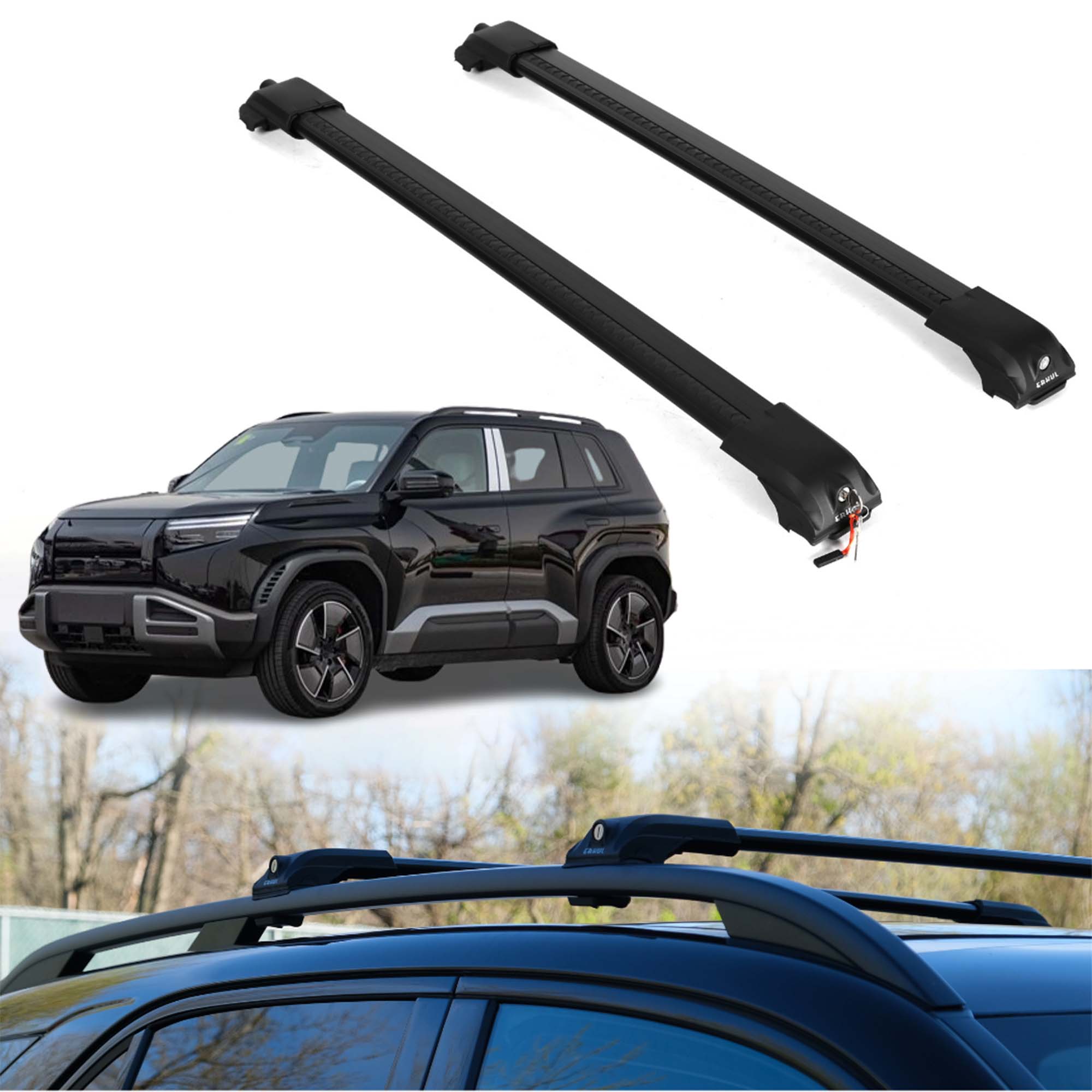 ERKUL Roof Rack Crossbars For BYD LEOPARD TITANIUM 3 2025-2026