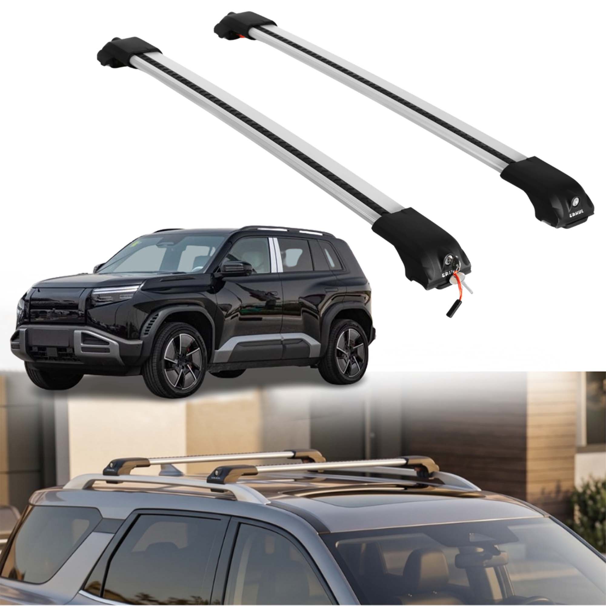 ERKUL Roof Rack Crossbars For BYD LEOPARD TITANIUM 3 2025-2026
