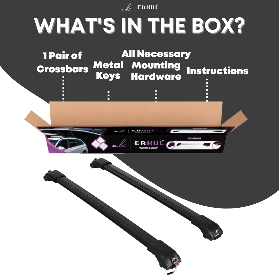 ERKUL Roof Rack Crossbars For AUDI A4 ALLROAD 2017-2025