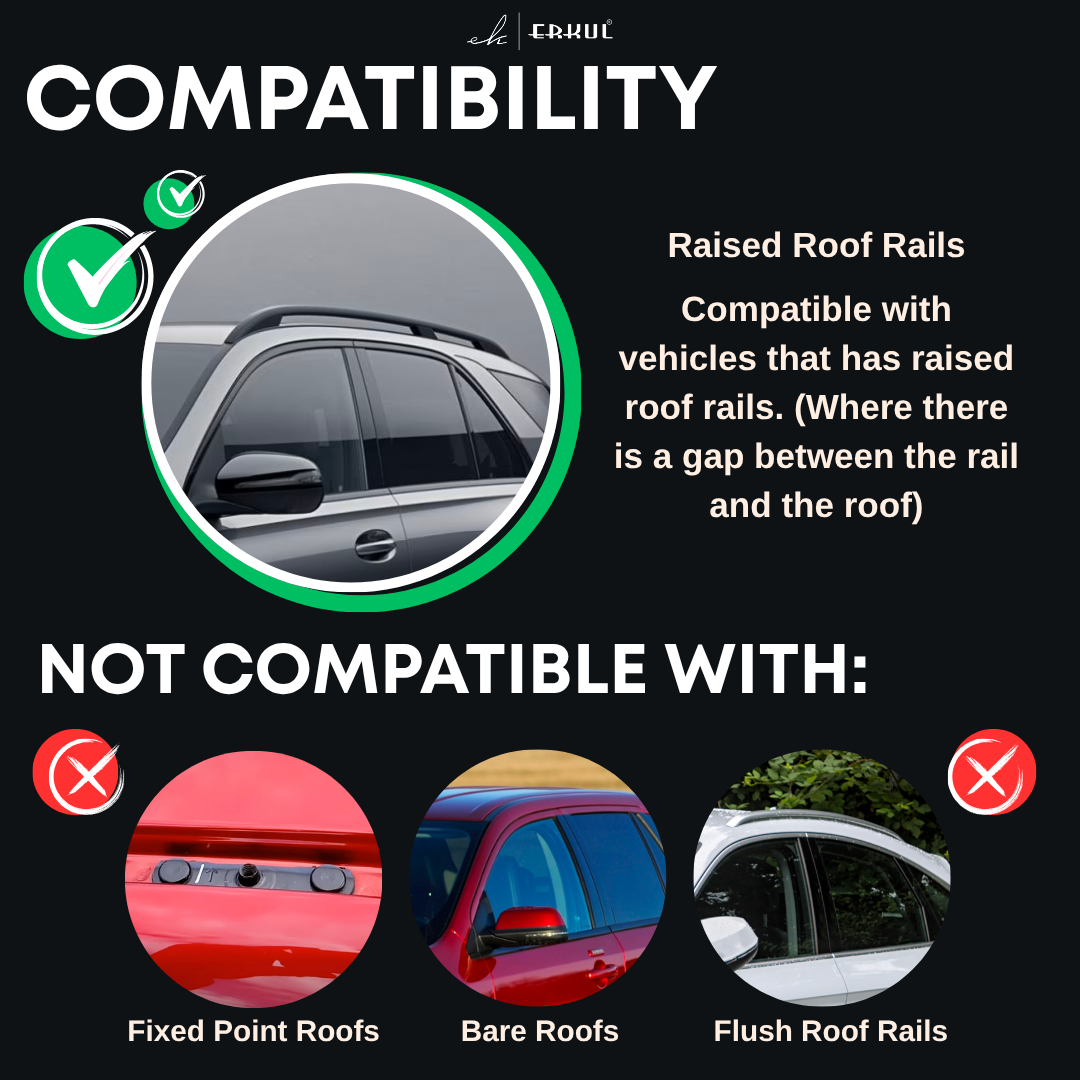ERKUL Roof Rack Crossbars For AUDI A4 ALLROAD 2017-2025