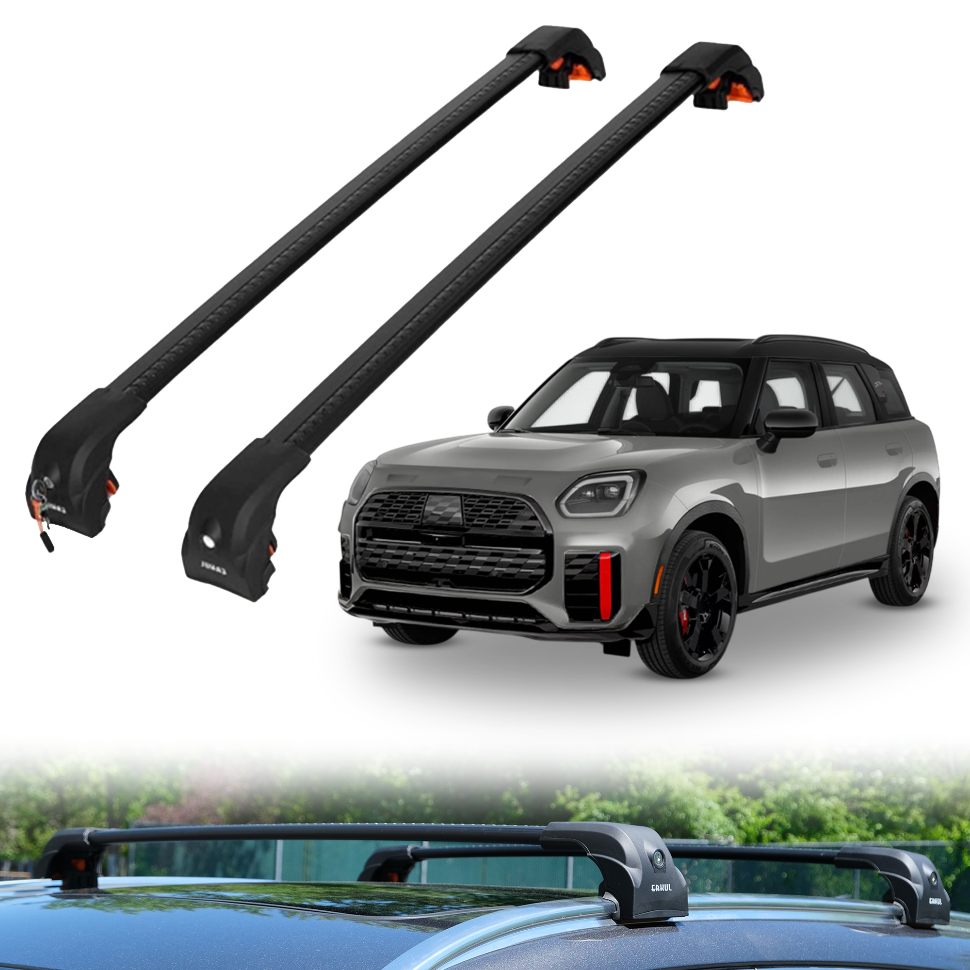 ERKUL Roof Rack Crossbars For MINI COOPER COUNTRYMAN 2025-2026