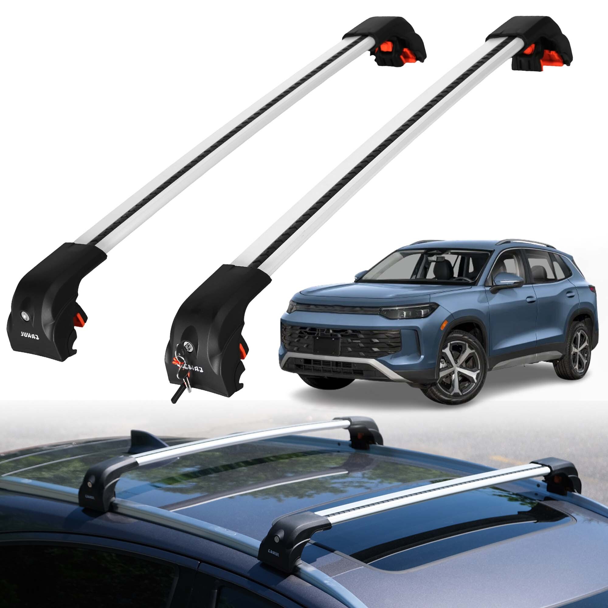 ERKUL Roof Rack Crossbars For VOLKSWAGEN TIGUAN 2025-2026