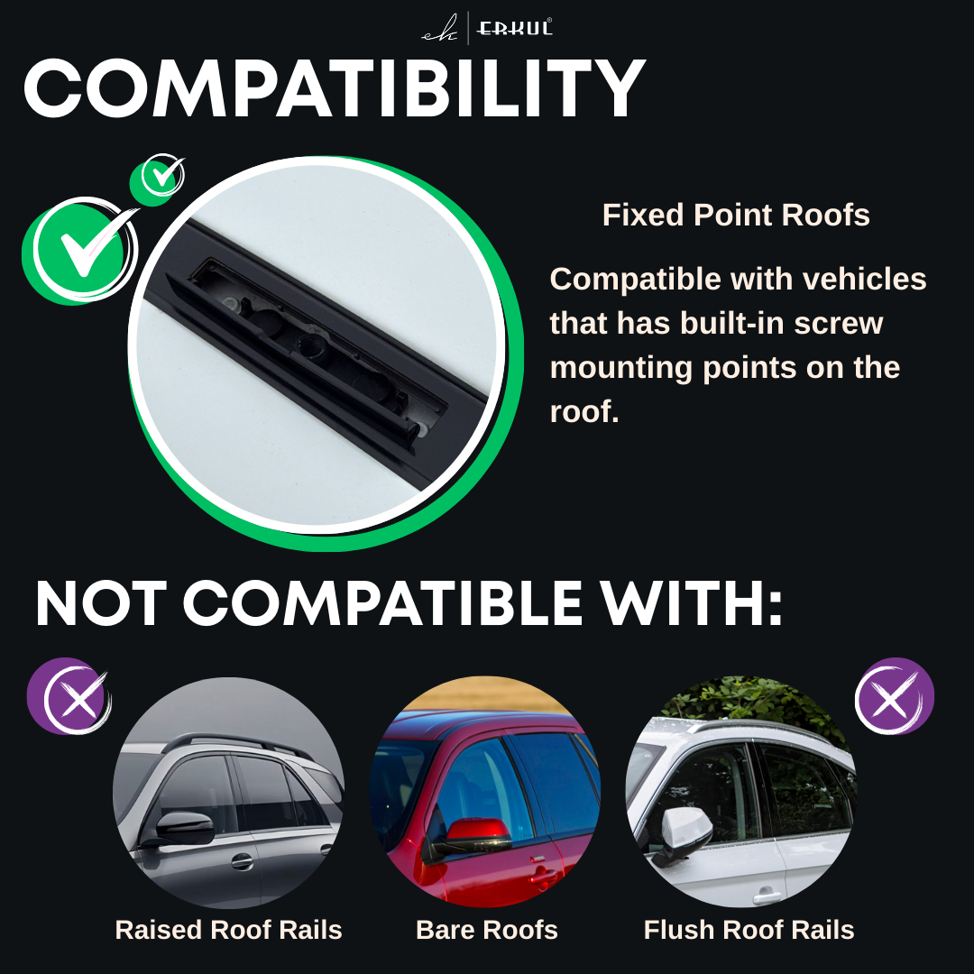 ERKUL Roof Rack Crossbars For BMW 4 SERIES SEDAN 2014-2020