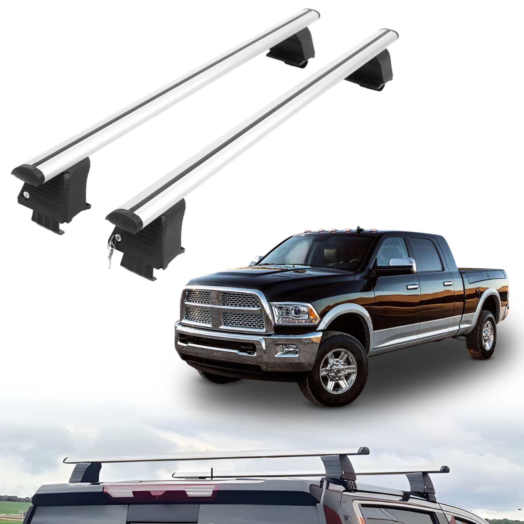 ERKUL Roof Rack Crossbars For DODGE RAM 2500 2010-2018