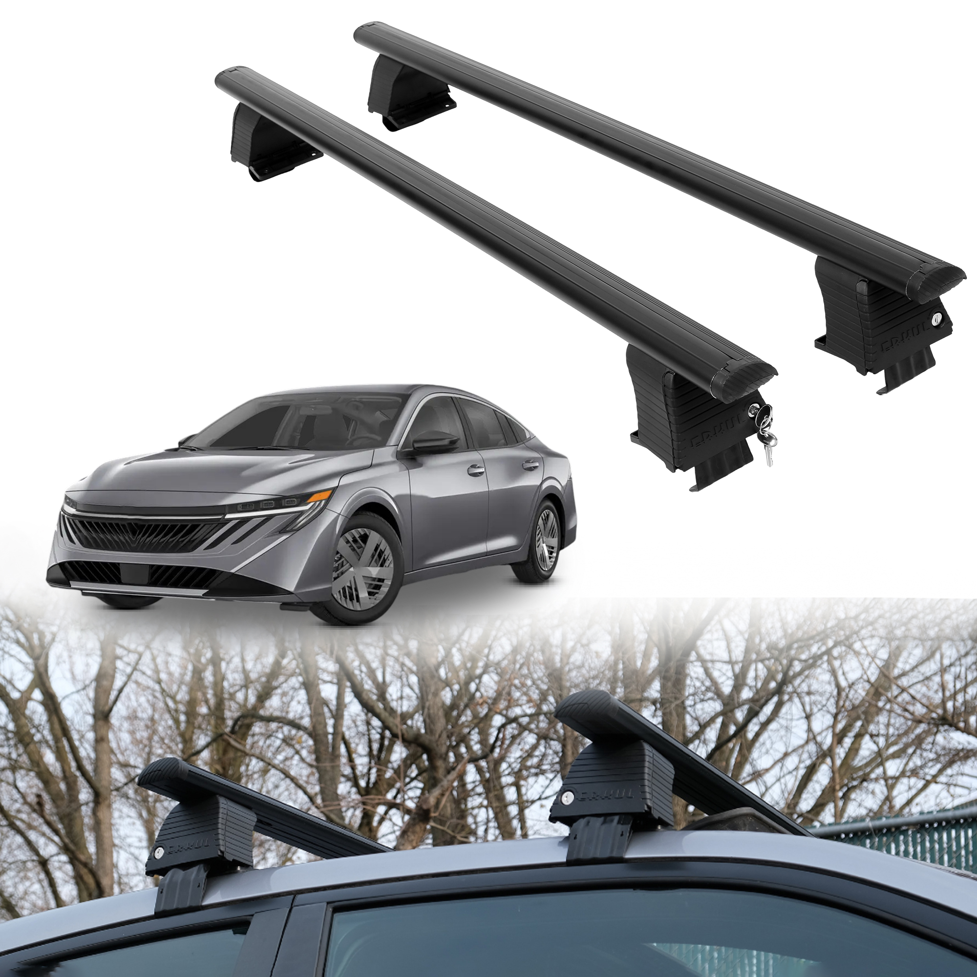 ERKUL Roof Rack Crossbars For NISSAN SENTRA 2026
