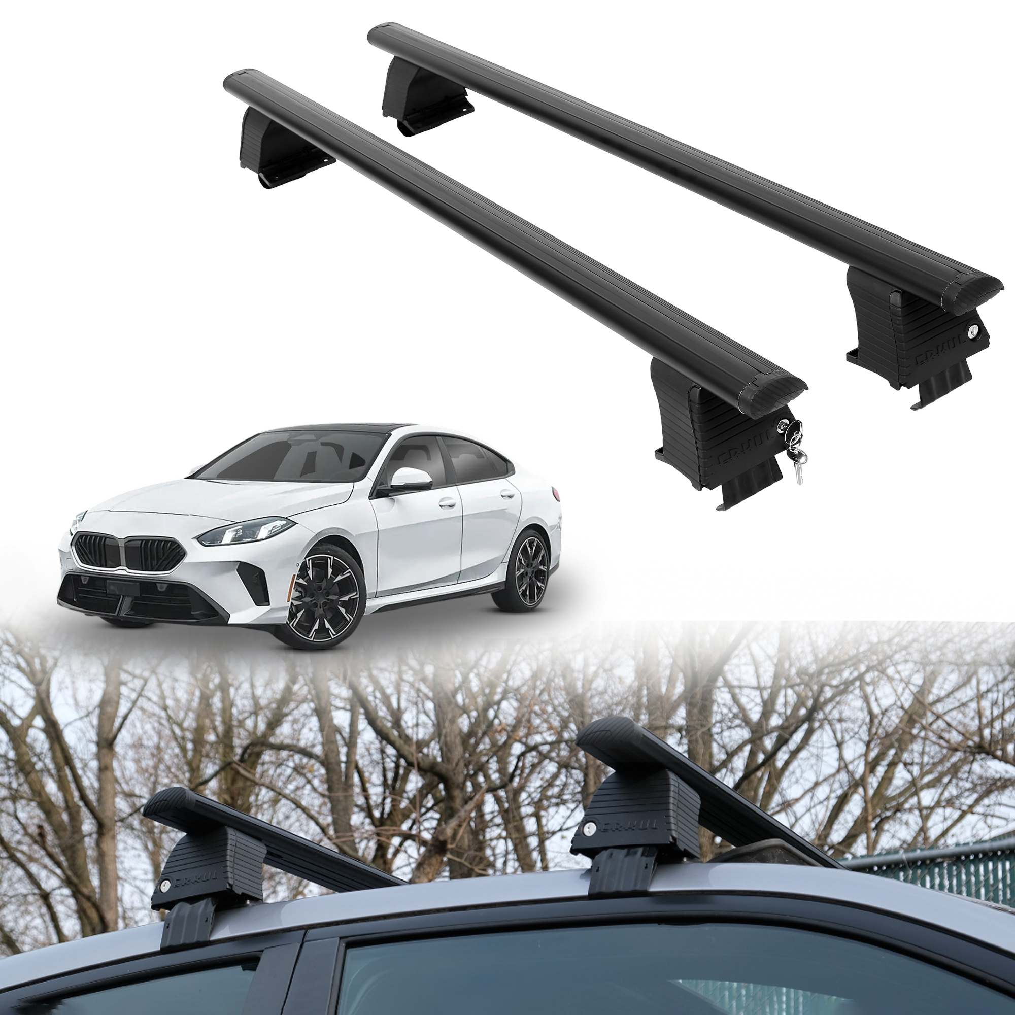 ERKUL Roof Rack Crossbars For BMW 228 GRAN COUPE 2020-2026