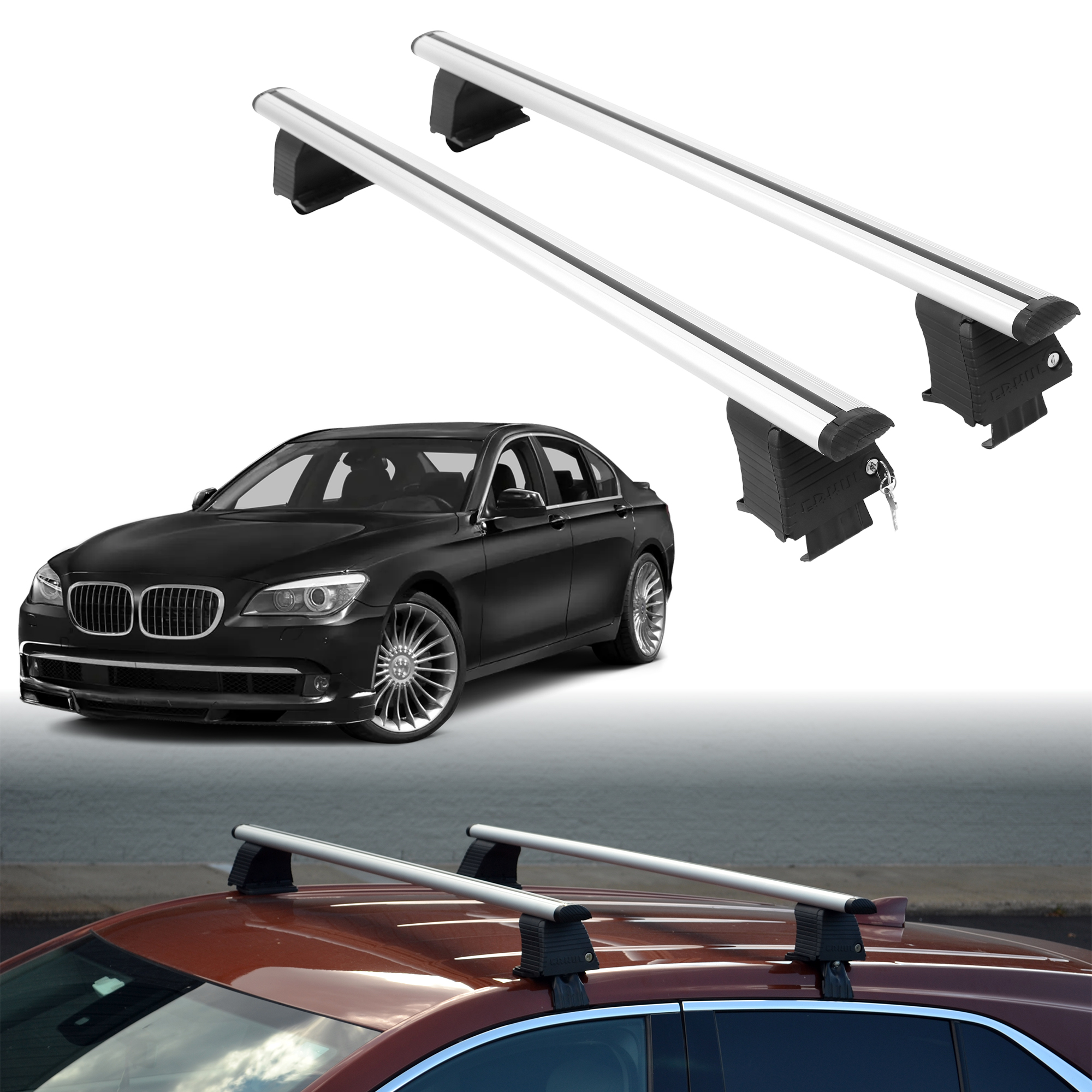ERKUL Roof Rack Crossbars For BMW ALPINA B7 2011-2015