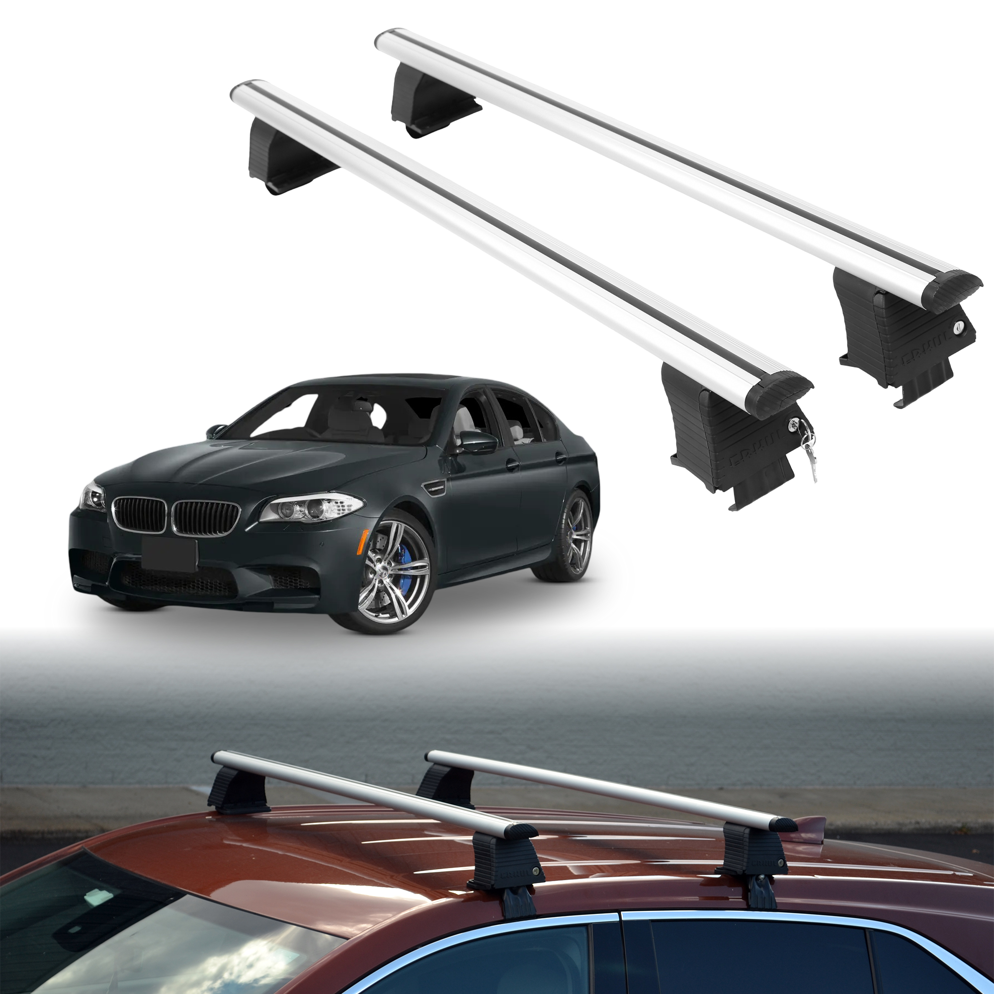 ERKUL Roof Rack Crossbars For BMW M5 2013-2016