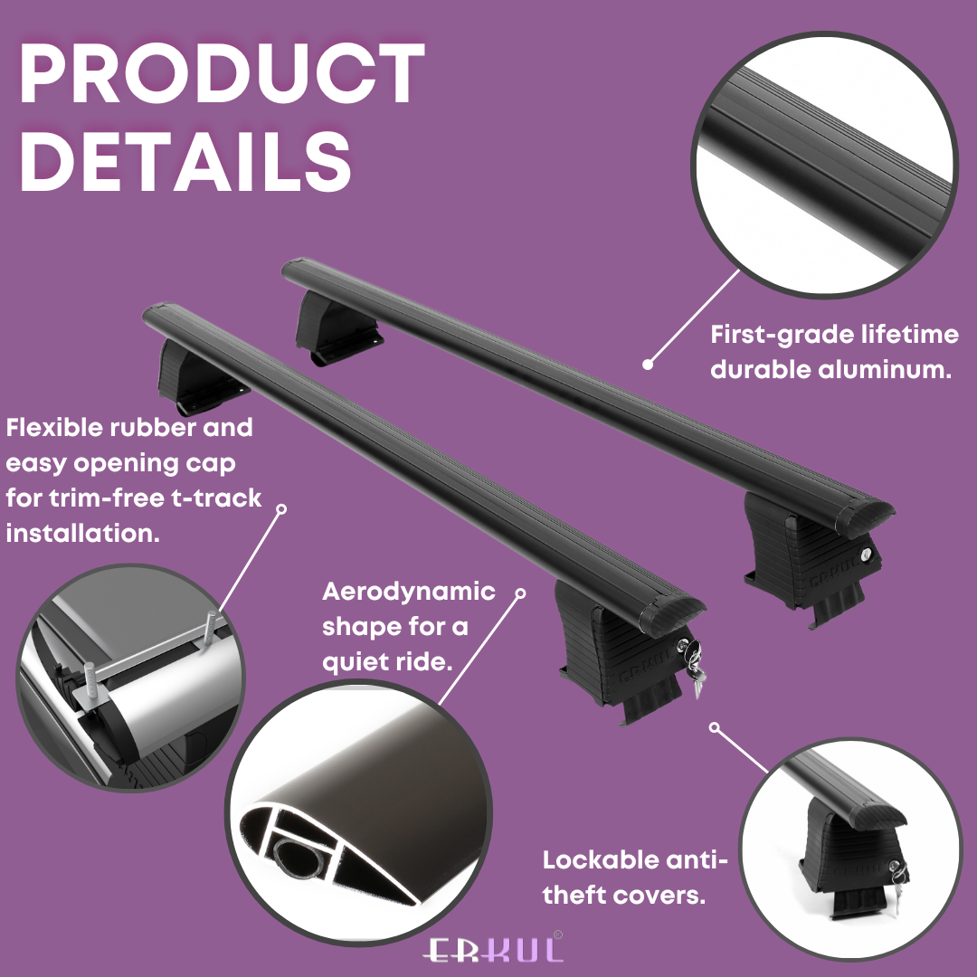 Heavy Duty Roof Rack Crossbars for Kia Seltos 2021-2026