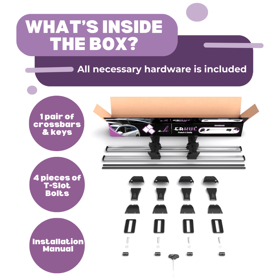 Heavy Duty Roof Rack Crossbars for Kia Seltos 2021-2026