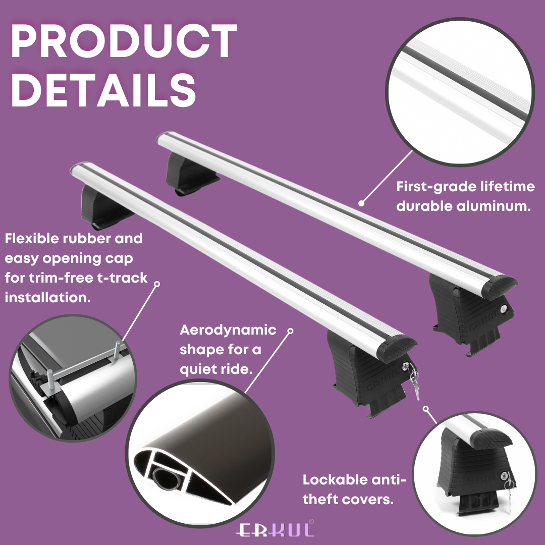 Heavy Duty Roof Rack Crossbars for Kia Seltos 2021-2026