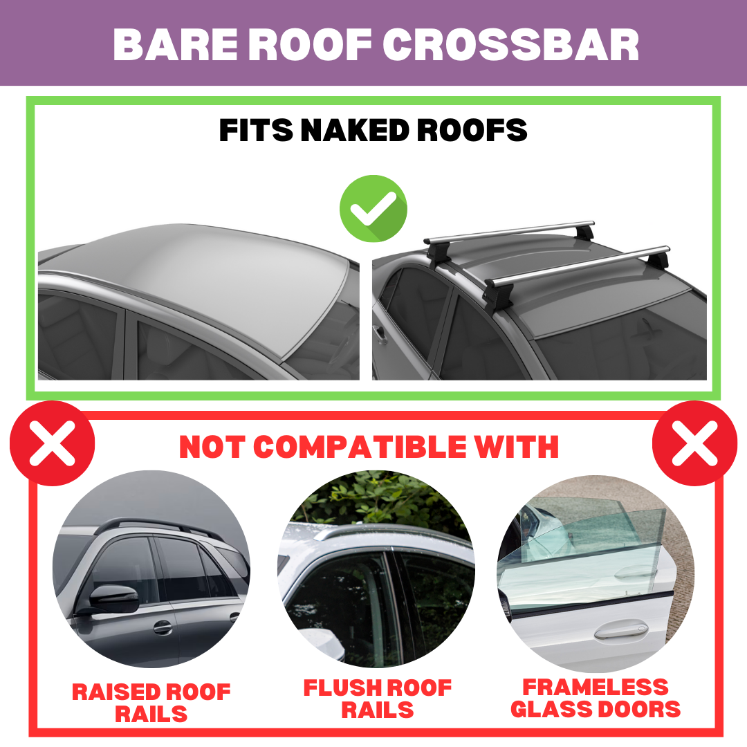 Heavy Duty Roof Rack Crossbars for Kia Seltos 2021-2026