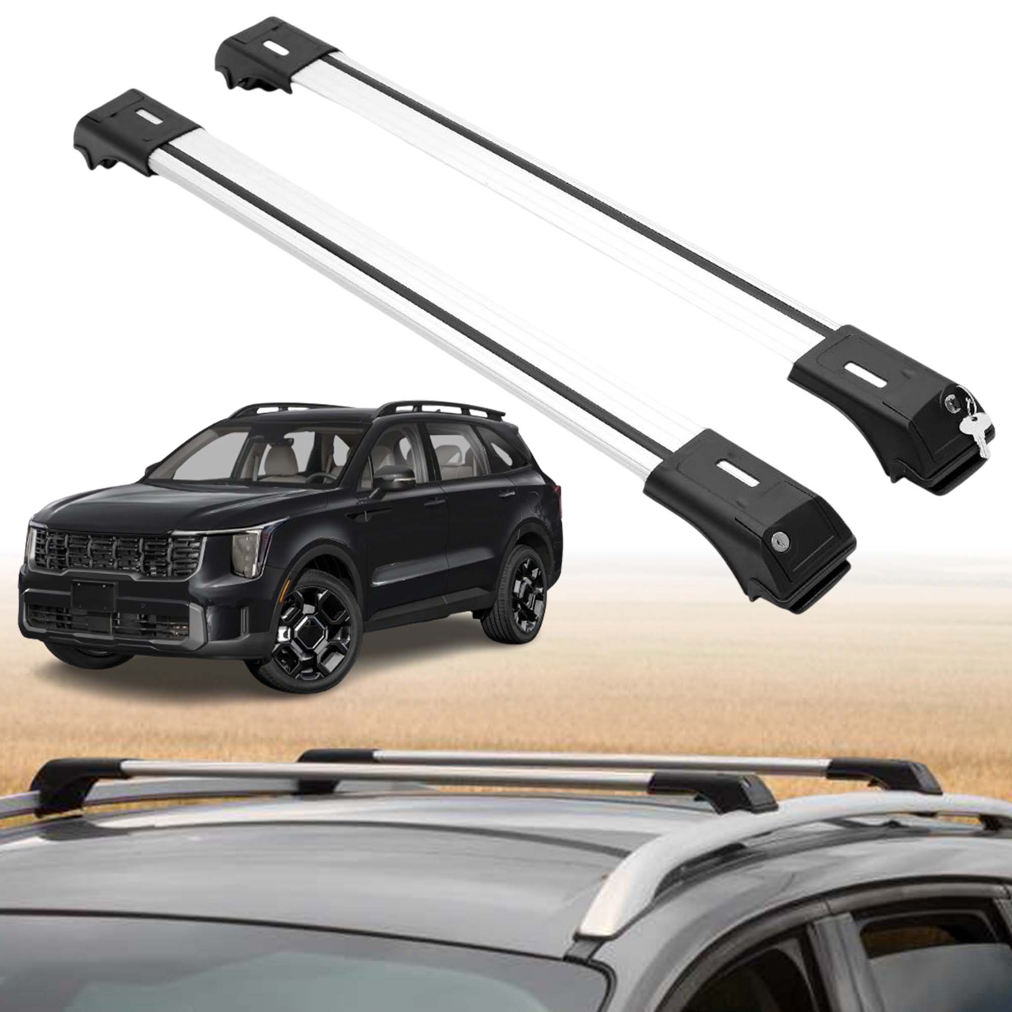 ERKUL Roof Rack Crossbars For KIA SORENTO 2021-2026