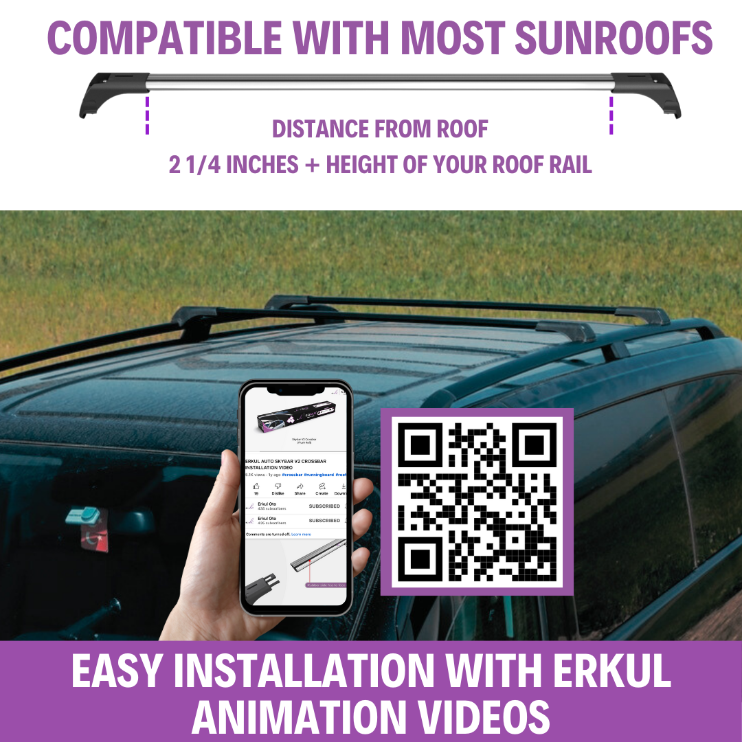 Heavy Duty Roof Rack Crossbars for Kia Seltos 2021-2026
