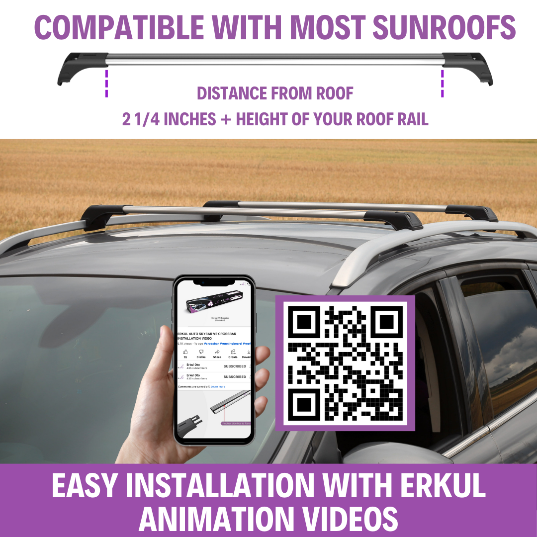 Heavy Duty Roof Rack Crossbars for Kia Seltos 2021-2026