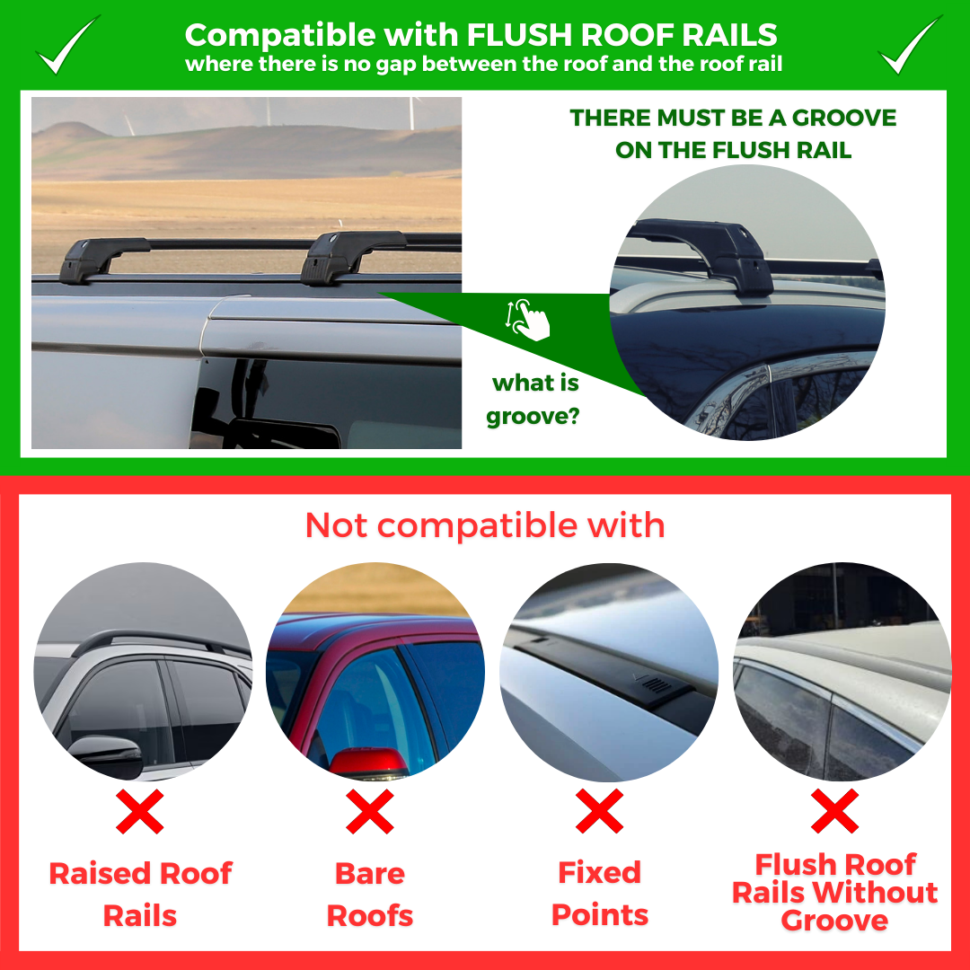 Mazda CX-50 2023-2026 Heavy Duty Roof Rack Cross Bars Black