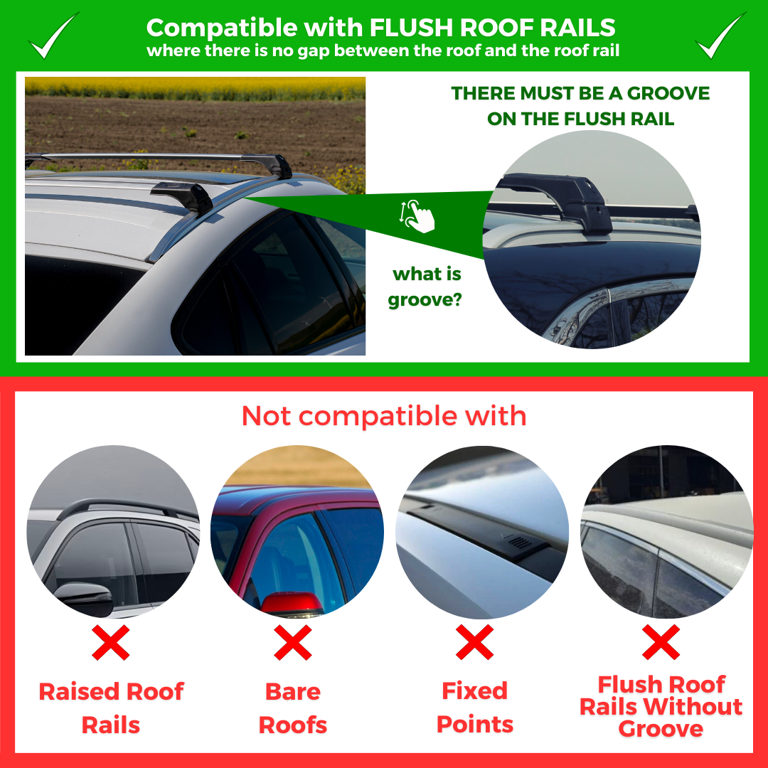 Mazda CX-50 2023-2026 Heavy Duty Roof Rack Cross Bars Black