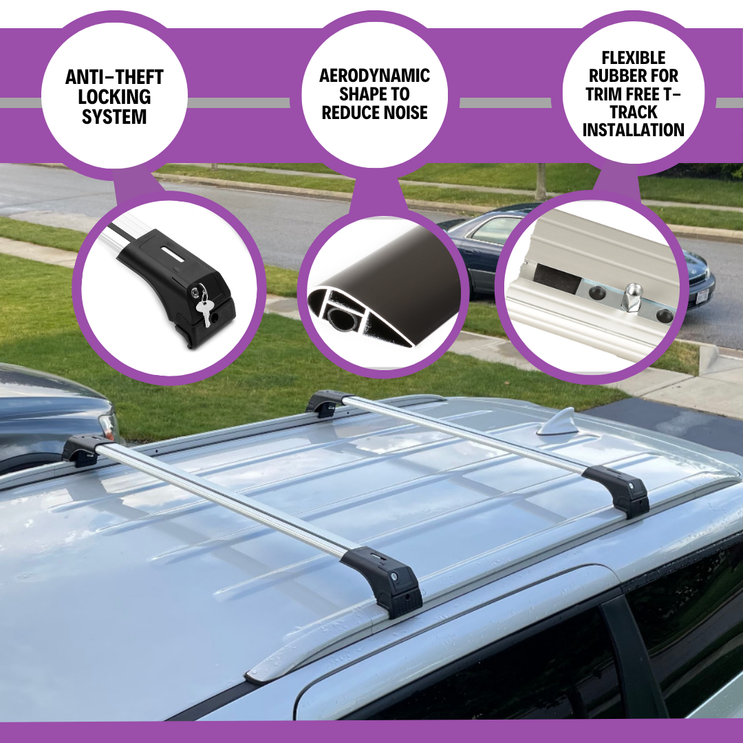 Mazda CX-50 2023-2026 Heavy Duty Roof Rack Cross Bars Black