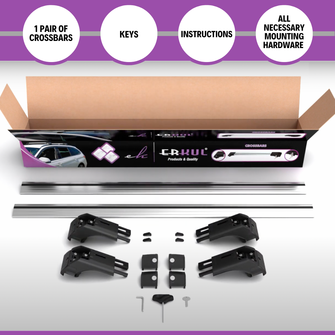 Mazda CX-50 2023-2026 Heavy Duty Roof Rack Cross Bars Black