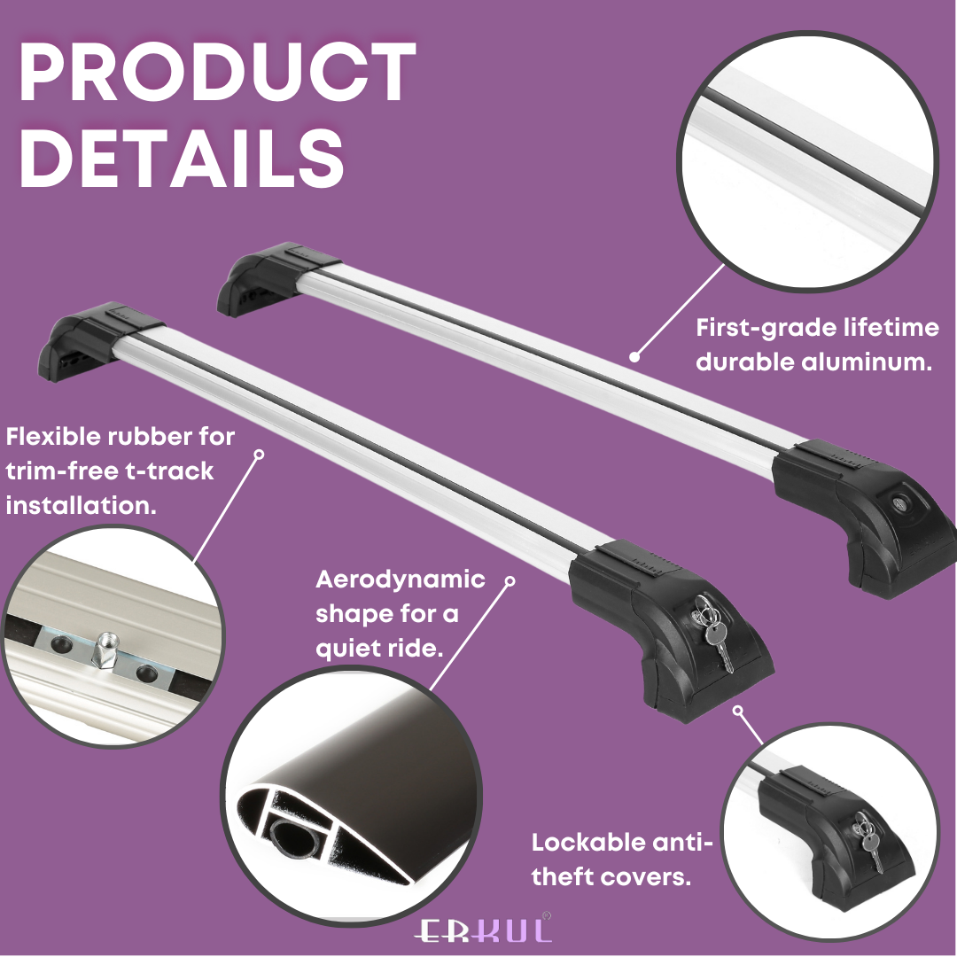 Mazda CX-50 2023-2026 Heavy Duty Roof Rack Cross Bars Black