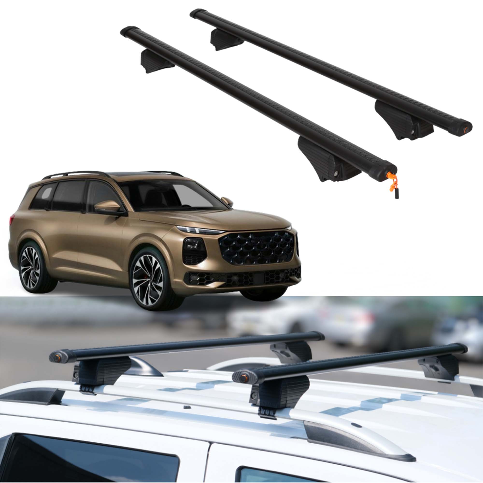 ERKUL Roof Rack Crossbars For AUDI Q9/SQ9 2027