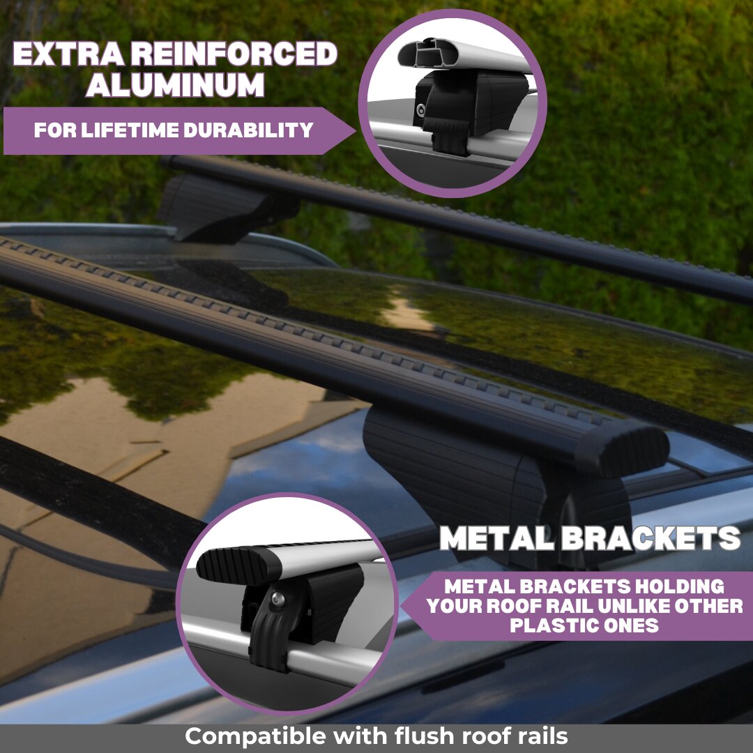 Mazda CX-50 2023-2026 Heavy Duty Roof Rack Cross Bars Black